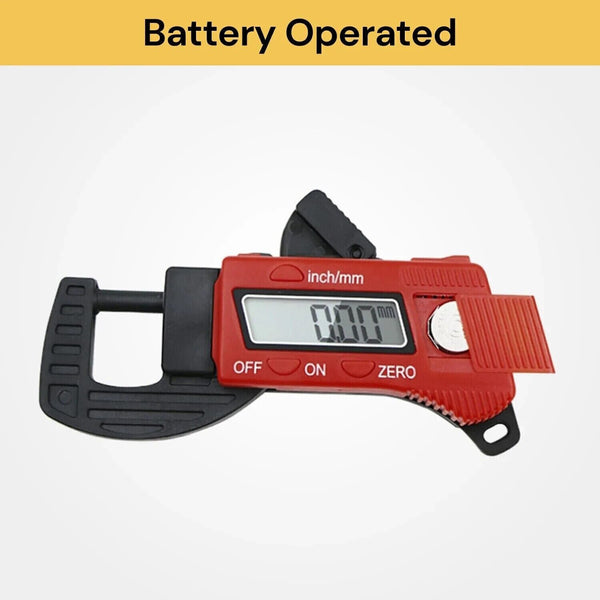 0-12.7mm Convenient Meter Tester LCD Display Thickness Gauge Micrometer Tester