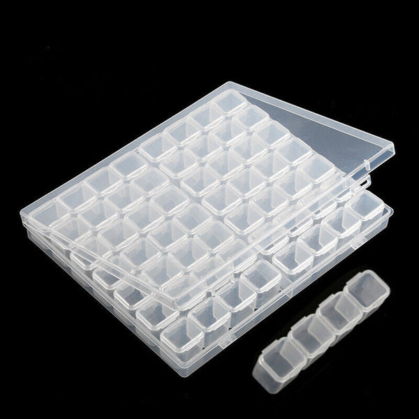 56Grids Storage Box Plastic Jewelry Organizer Case Container Bead Craft Portable