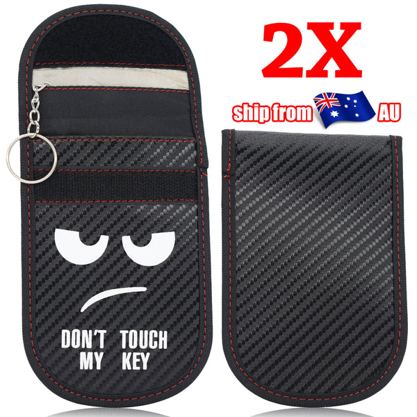 2x Car Key Signal Blocker Case Faraday Cage Fob Pouch Keyless RFID BlockingBag