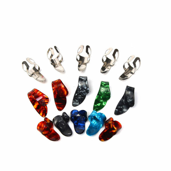 15PCS Multicolor Celluloid Acoustic Electric Guitar Picks Plectrums With Box AUS