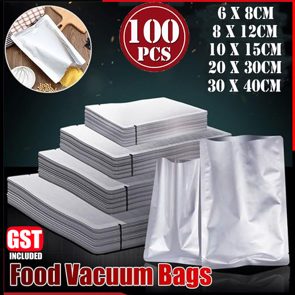 Mylar Food Vacuum Bags Pouch Foil Aluminum Storage Bags Heat Seal Food Bags AUS