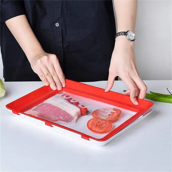Creative Food Preservation Tray Food Fresh Keeping Food Storage Kitchen AU