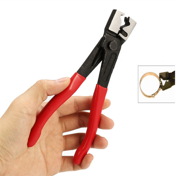 Hose Clamp Clip Plier Set Swivel Jaw Flat Angled Band Automotive Tool Set Red AU