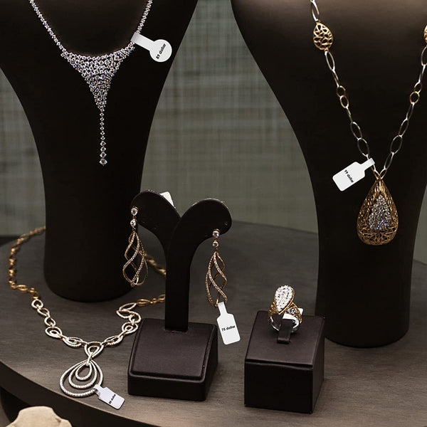 600PCS White Jewellry Ring Jewelry Tag Sticker Self Adhesive Pendant Price Label