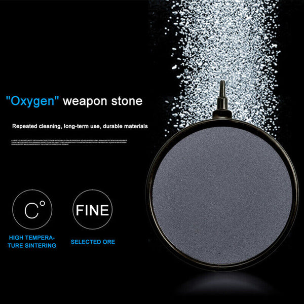 10/13cm Air Bubble Disk Stone Aquarium Aerator Fish Tank Pump Hydroponics Oxygen