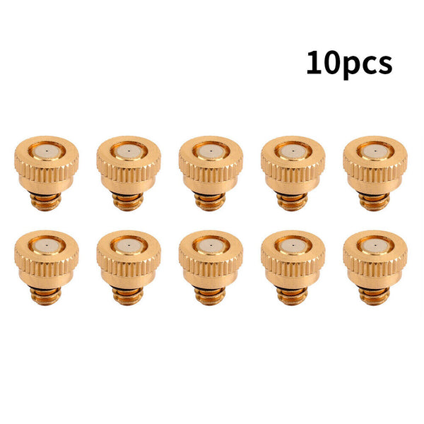 Brass Misting Nozzles Water Mister Sprinkle fits Cooling System 3/16 0.3mm