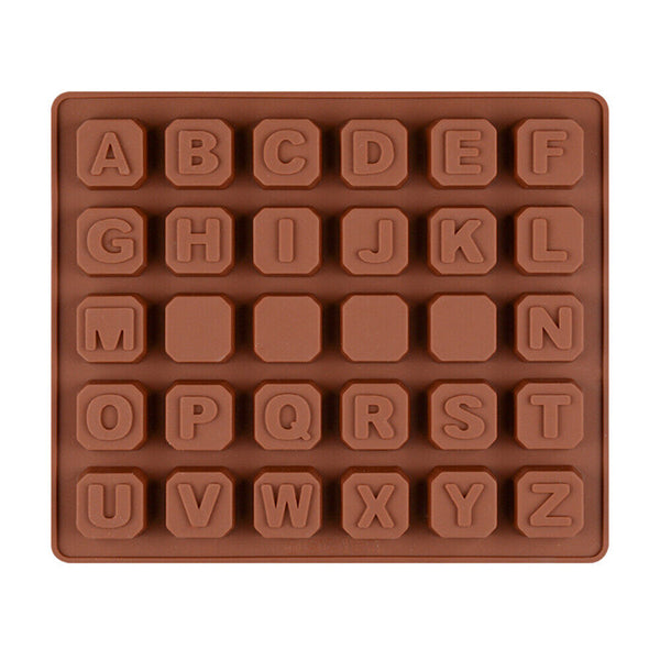 Chocolate Silicone Baking Mould Cake Ice Tray Candy Jelly Mold Letter Number AU