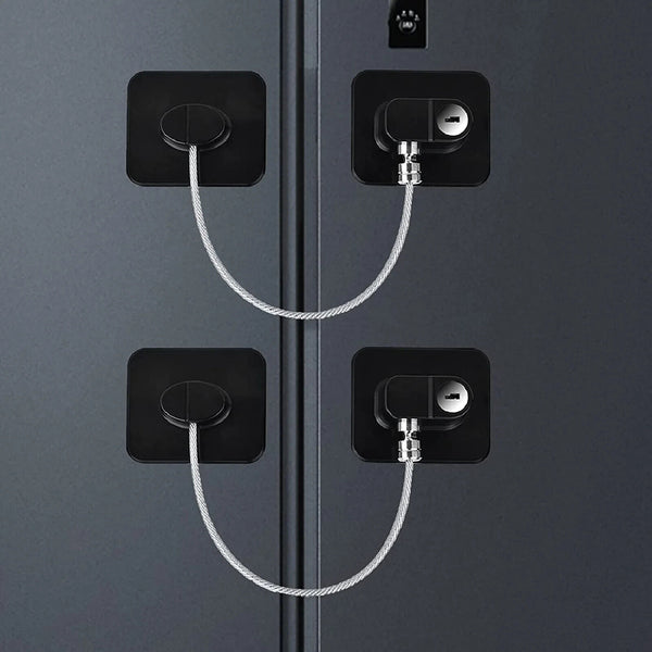 Refrigerator Lock with Keys Fridge Cabinet Child Safety Lock Childproof Lock AU