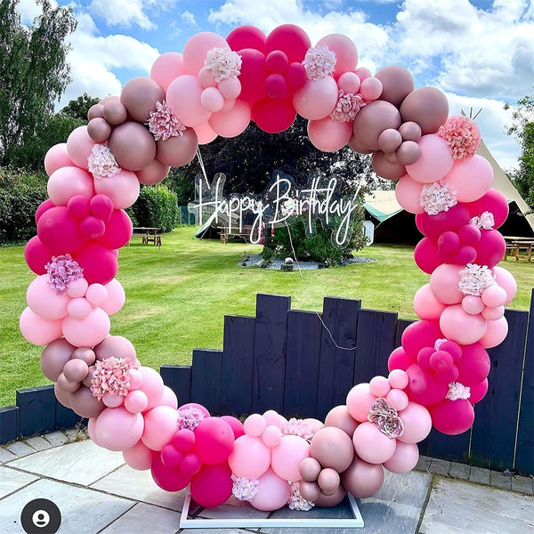 174X Balloon Arch Set Wedding Birthday Party Garland Rose Red Balloons Decor AU
