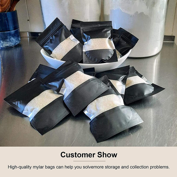 50X 9x13cm Aluminum Foil Mylar Food Packaging Zip Seal Bags Stand Up Pouches Bag
