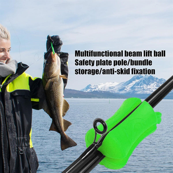 2X Portable Fishing Rod Fixed Ball Wear Resistant Durable Reusable Fishing Tools