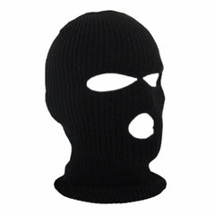 Black 3 Hole Balaclava Ski Mask Windproof Face Cover Neck Warmer