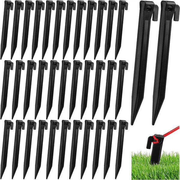 20/40/100X 30cm Heavy Duty Tent Canopy Camping Stakes Peg Ground Nail Sand Pegs