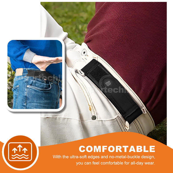 2X BeltBro Titan No Buckle Elastic Belt For Men-Fits 1.5 Inch Belt Loops Comfort