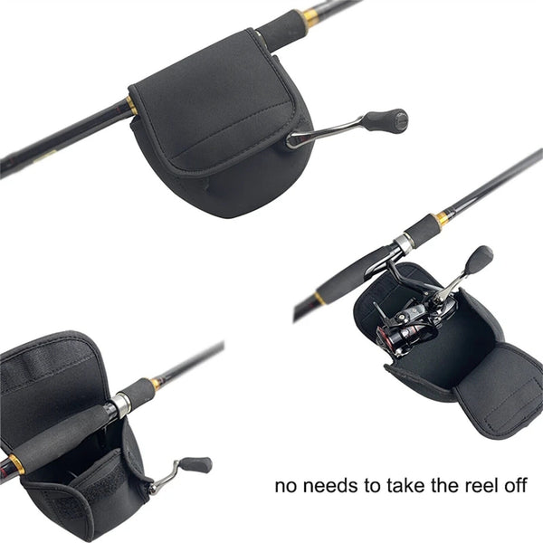 Fishing Reel Bag Waterproof Neoprene Case Cover for Spinning Reel Pouch NEW AUS