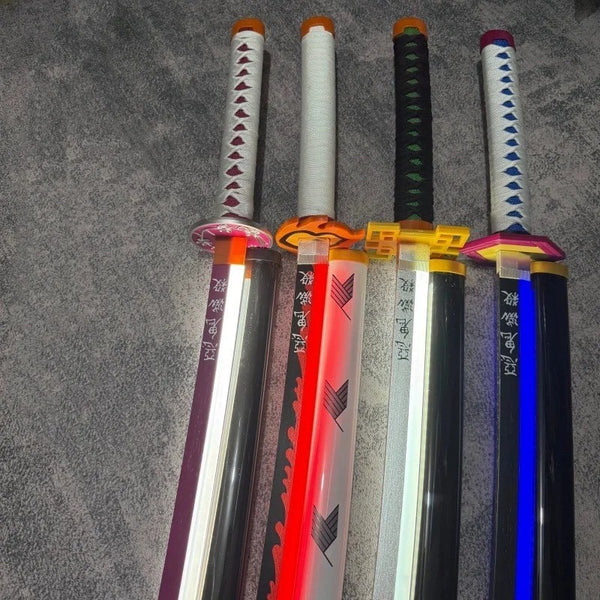 Demon Slayer LED Light Up Katana Sword Tanjiro Rengoku Cosplay Gift
