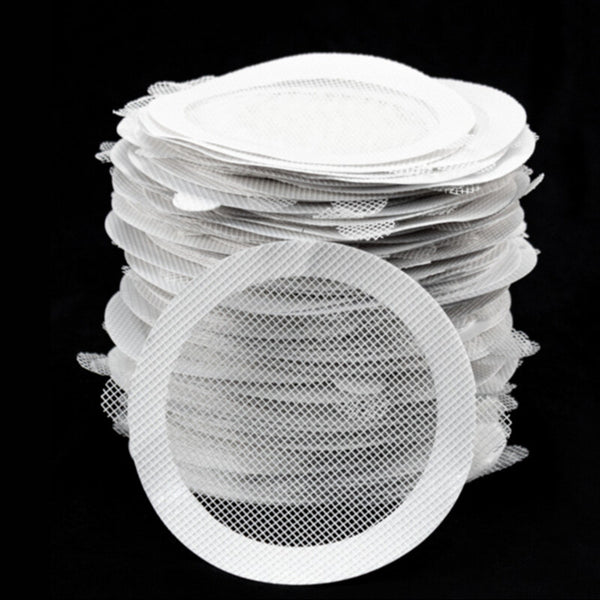 30 Pack Disposable Shower Drains Hair Catcher Mesh Sticker Bathroom Bathing AUS