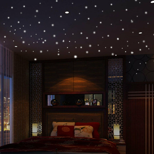 407pcs Dot Luminous Star Wall Stickers Home Room Decor Glow In The Dark Decal AU