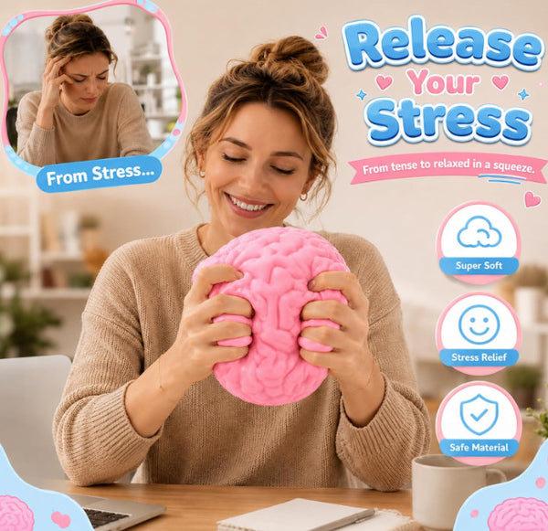 Stress ball on an office desk