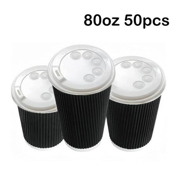 Disposable Coffee Cups Bulk Takeaway Paper Triple Wall Take Away  8oz/120z/160z