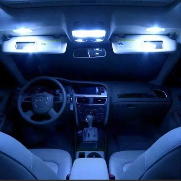 13pcs T10 LED 12V Light Car Bright White Festoon Globe Bulb Interior Kit 31MM AU