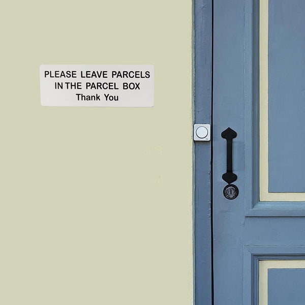 1/2/5/10X Please Leave Parcels in the Parcel Box Sign Plaque Mail Letter Mailbox