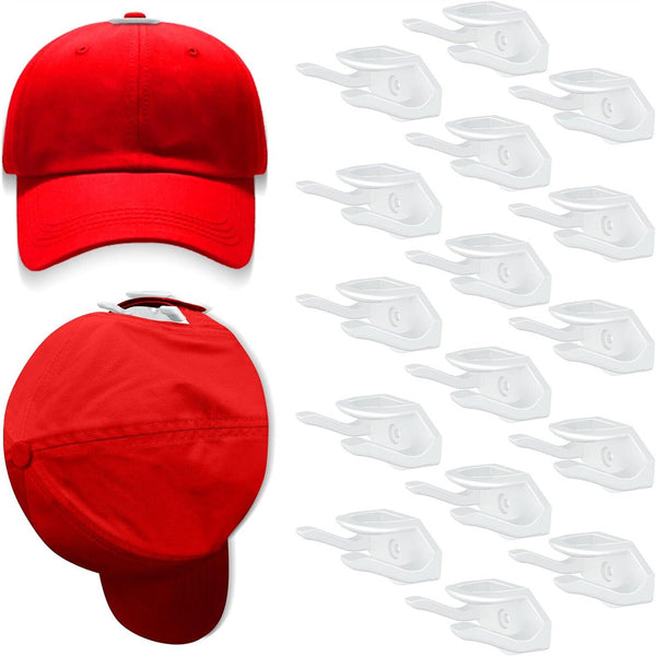 10/20X Self Adhesive Hat Rack Display Hooks Wall Door Baseball Cap Holder Hanger