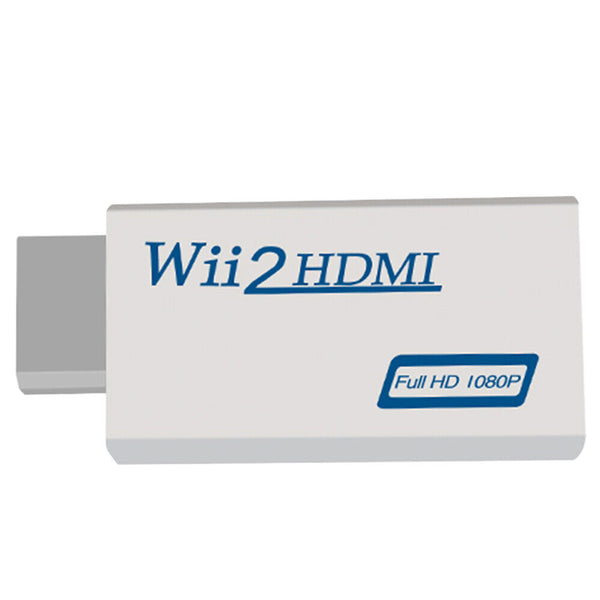 1080p HD Video Output Wii Wii2HDMI 3.5mm Adapter 480i HDMI Converter Mini Audio