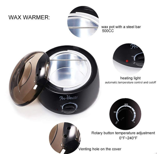 Wax Pot Wax Warmer Hard Wax Bean Body Hair Remover Heater Waxing Machine Kit AUS