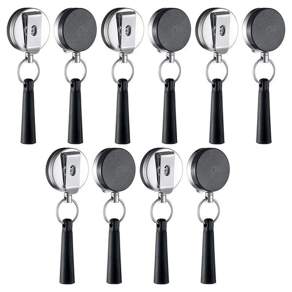 4 Pcs Retractable Pull Pen Holder Markers and Carpenter Pencils, Heavy Duty Elas