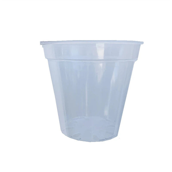 10X Clear Plastic Orchid Pots with Holes | Phalaenopsis, Paphiopedilum 76MM AUS