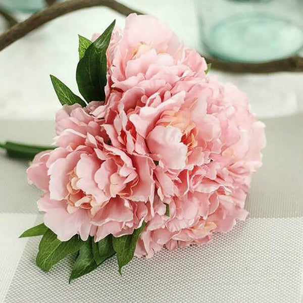 Artificial Bouquet Silk Flowers Blossom Rose Peony Home Wedding Decor AU