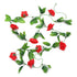 5pcs 2.4M Artificial Rose Garland Vine | Silk Hanging Flower Ivy for Wedding & Party Decor
