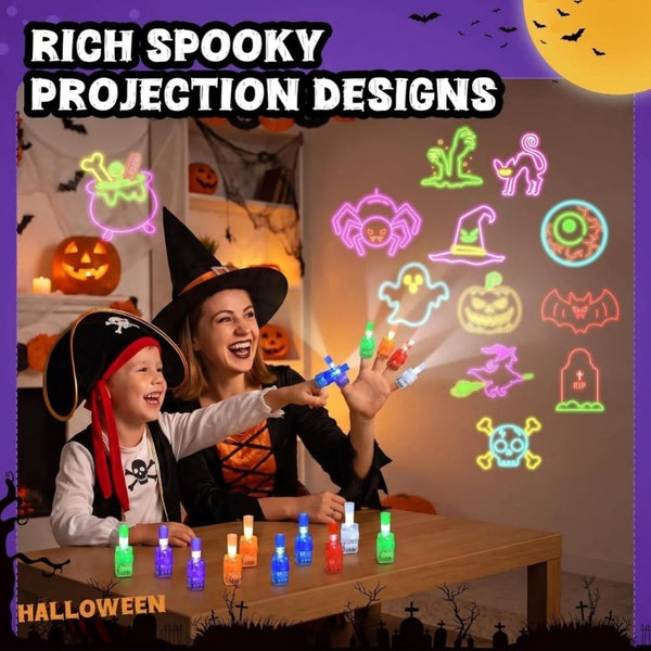 12-24 PCS Halloween LED Finger Lights for Kids LED Projection Party Favors AU