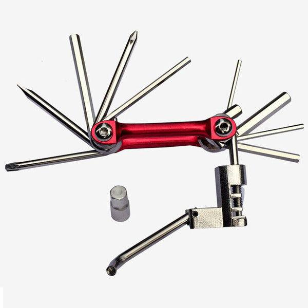 11in1 Bicycle Tool Portable Bike Multi-function Chain Extractor Repair Kit