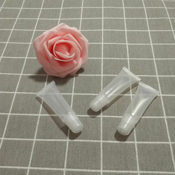 10ML Plastic Containers Soft Clear Empty Tubes Balm Refillable Makeup Lip Gloss