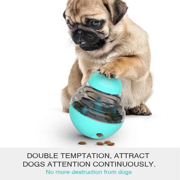 Food Feed Interactive Food Dispensing Toy Treat Ball  Pet Dog Puppy IQ Test