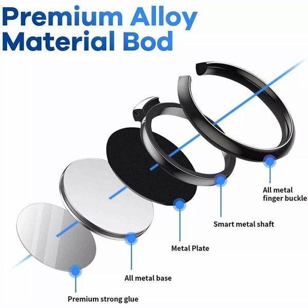 iRing Phone Ring Holder Grip Stand Magnetic Car Mount for Smartphones