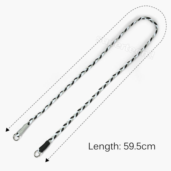 Braid Mobile Phone Lanyard Strap Hanging Neck Strap With Free Metal Patch OZ