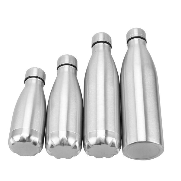 Stainless Steel Vacuum Water Bottle Sports Drink Cup Flask 500/750/1000ml