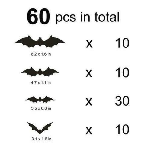 AU Halloween 3M Bat Hanging Pumpkin Spider Bat Garland Scary Decoration Party