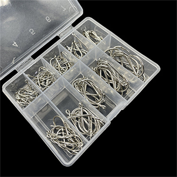 100x Chemically Sharpened Octopus Fishing Hook, Fishing Tackle 3- 12# Small Size