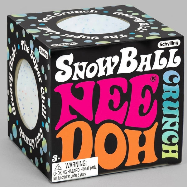 Close-up of the snowball crunch squishy box