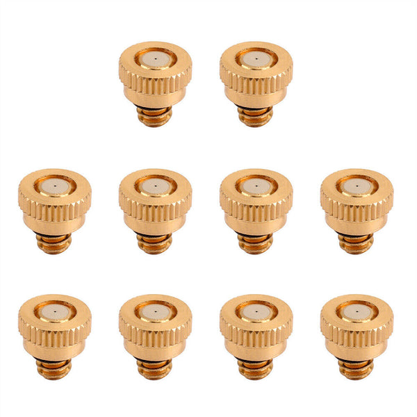Brass Misting Nozzles Water Mister Sprinkle fits Cooling System 3/16 0.3mm