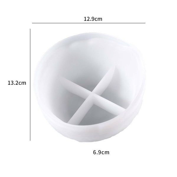 2pcs Large Resin Bowl Silicone Molds | DIY Epoxy Fruit Tray & Storage Dish Mould