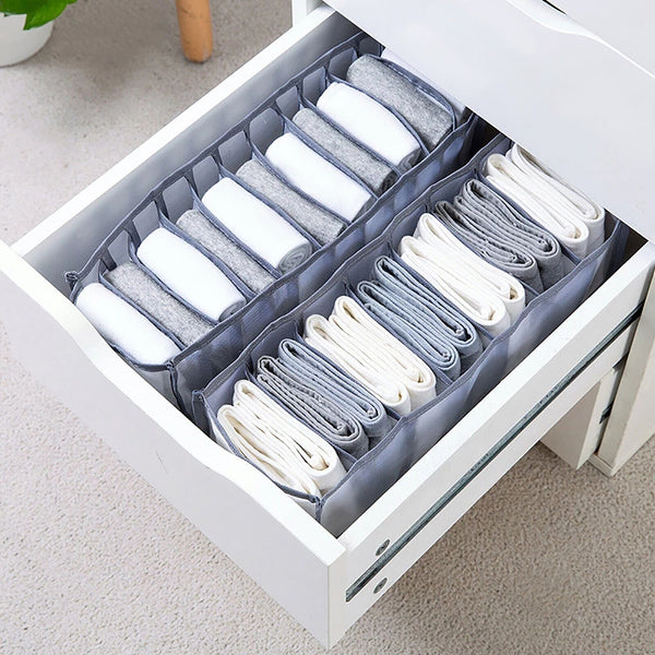3pcs Drawer Divider Closet Underwear Socks Bra Organizer Container Storage Box