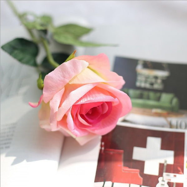 25pcs Artificial Rose Bouquet Set with 2 Floral Foam Holders | Mixed Silk Flower Arrangement Kit