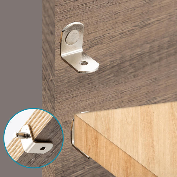 100 Pack 5mm Shelf Pegs L Shaped Shelf Support Pins – Nickel Plated Metal Shelf Studs for Cabinets and Shelves