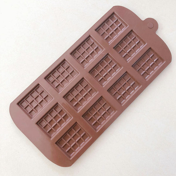 Chocolate Bar Silicone Cookie Baking Cake Candy Ice Tray Jelly Mould DIY Mold