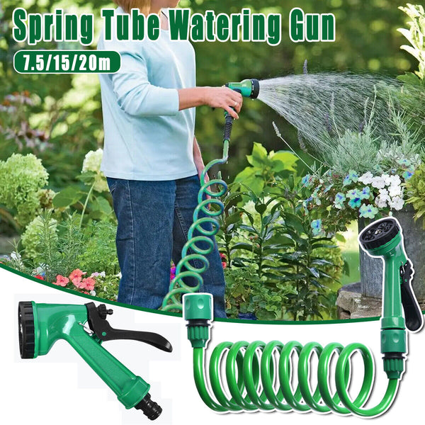 Telescopic Water Hose with Nozzle Garden Sprinkler for Plant Watering Household